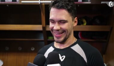 Artem Zub, Drake Batherson, Travis Hamonic, Travis Green Pregame Media vs NYI