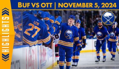 Bowen Byram and JJ Peterka Score Two Each in 5-1 Win Over Ottawa Senators | Sabres Highlights