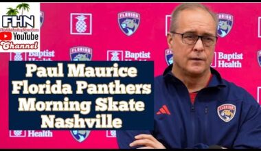Paul Maurice: Florida Panthers Morning Skate vs. Nashville Predators