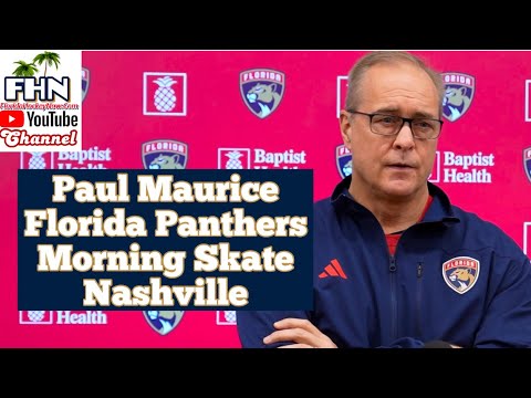 Paul Maurice: Florida Panthers Morning Skate vs. Nashville Predators