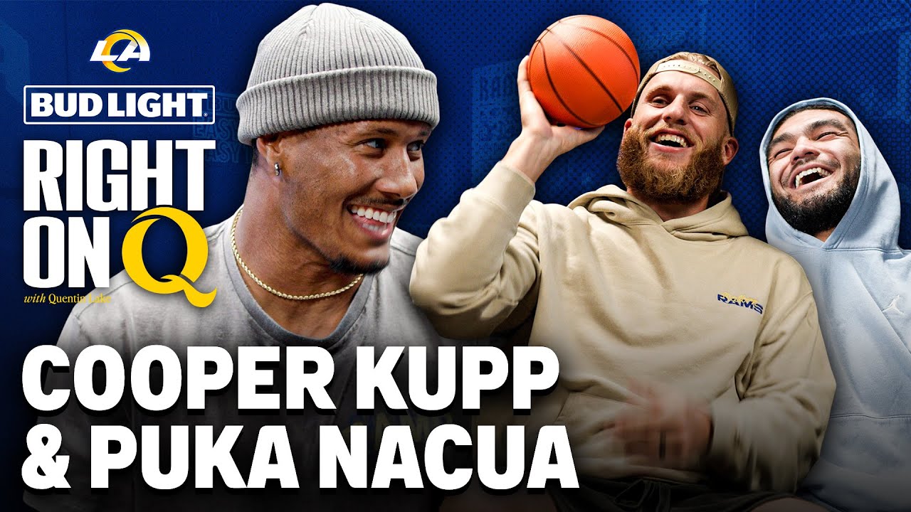 Cooper Kupp & Puka Nacua Settle Who The Better Basketballer Is With Quentin Lake | Right On Q Ep. 1