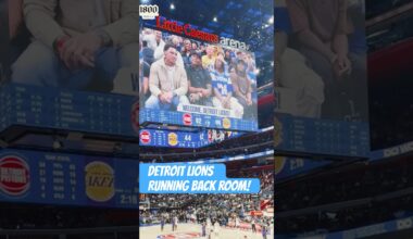 Detroit Lions running backs at the Pistons game!