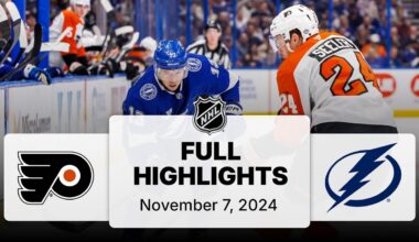 NHL Highlights | Flyers vs. Lightning - November 7, 2024