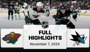 NHL Highlights | Wild vs. Sharks - November 7, 2024