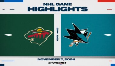 NHL Highlights | Wild vs. Sharks - November 7, 2024