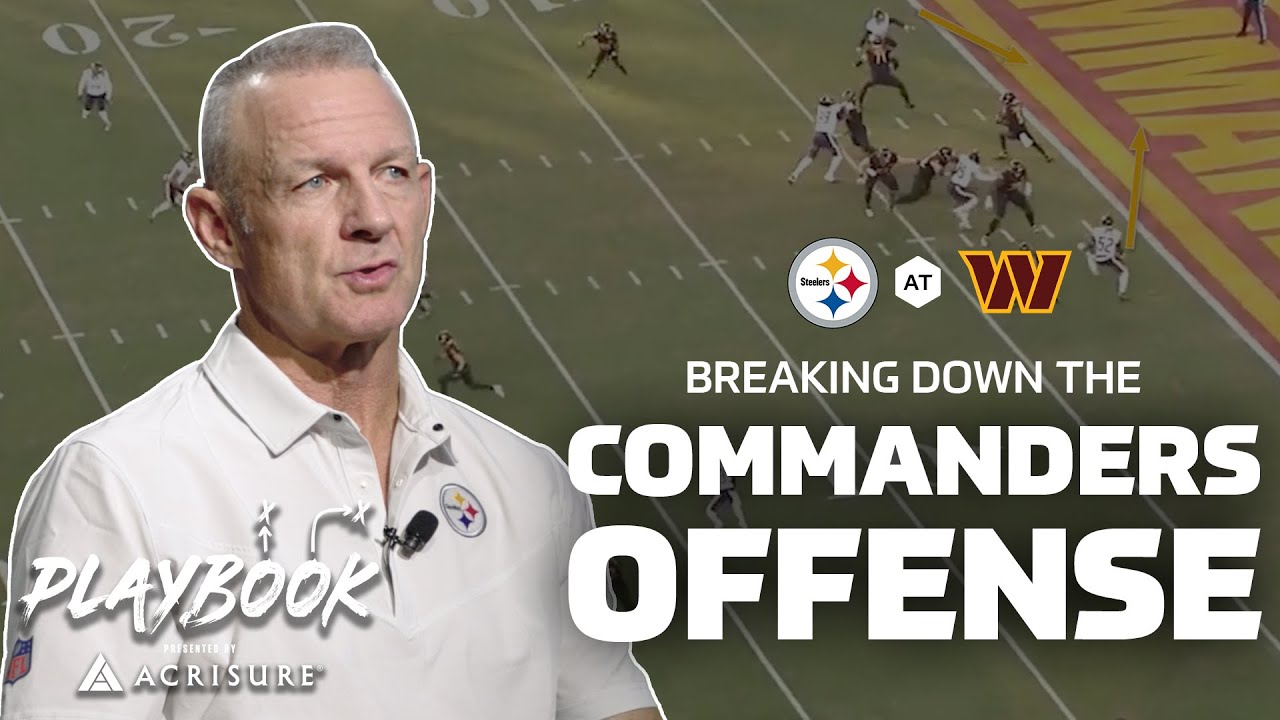 Breaking down the Commanders offense 🎞️ | Playbook with Merril Hoge | Pittsburgh Steelers