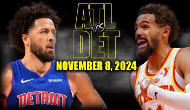 Atlanta Hawks vs Detroit Pistons Full Game Highlights - November 8, 2024 | 2024-25 NBA Season