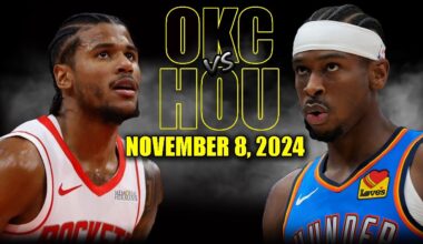 Oklahoma City Thunder vs Houston Rockets Full Game Highlights - November 8 2024 | 2024-25 NBA Season