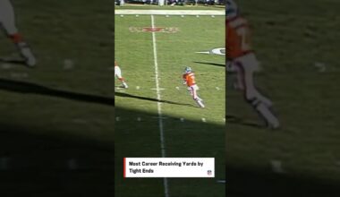 Most Receiving Yards by Tight Ends All-Time 🏈🔥