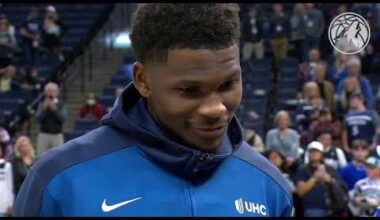 Anthony Edwards Interview After Win Against Portland Trail Blazers | 11.08.24