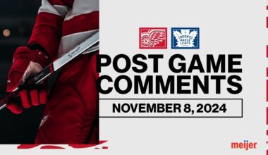 Dylan Larkin & Derek Lalonde Post Game vs. TOR | Nov. 8, 2024