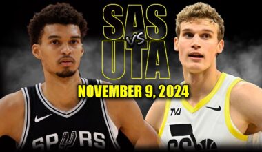 San Antonio Spurs vs Utah Jazz Full Game Highlights - November 9, 2024 | 2024-25 NBA Season