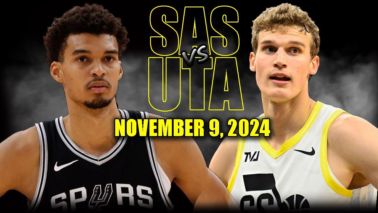 San Antonio Spurs vs Utah Jazz Full Game Highlights - November 9, 2024 | 2024-25 NBA Season