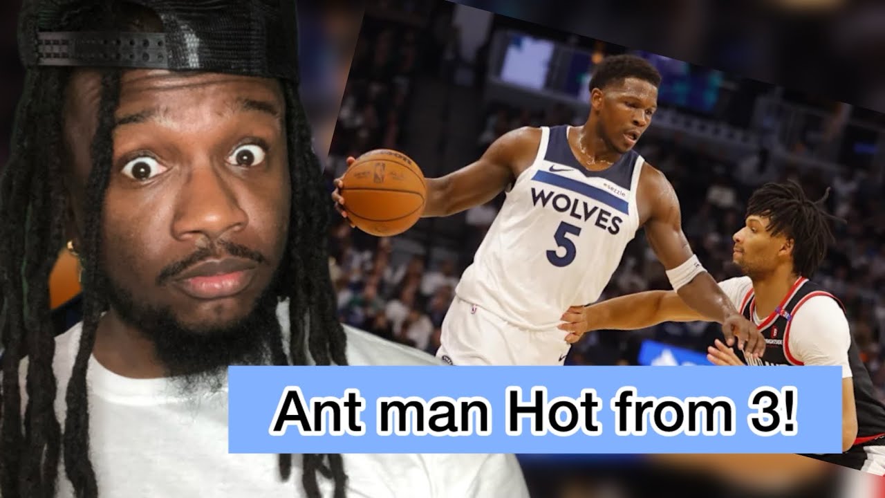 ANT MAN 9 3s! | Minnesota Timberwolves vs Portland Trail Blazers | Reaction