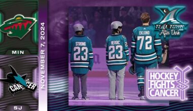 San Jose Sharks vs Minnesota Wild - 11/7/2024 - Teal Town USA After Dark (Postgame)