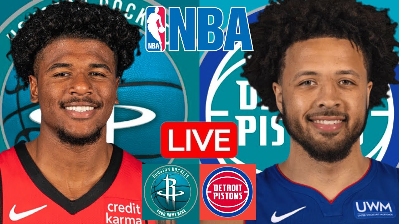LIVE: HOUSTON ROCKETS vs DETROIT PISTONS | NBA | PLAY BY PLAY | SCOREBOARD