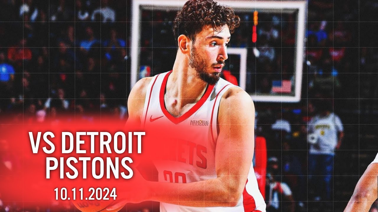 Alperen Şengün Highlights | Houston Rockets vs Detroit Pistons | 27 Sayı, 10 Rib | 10.11.2024