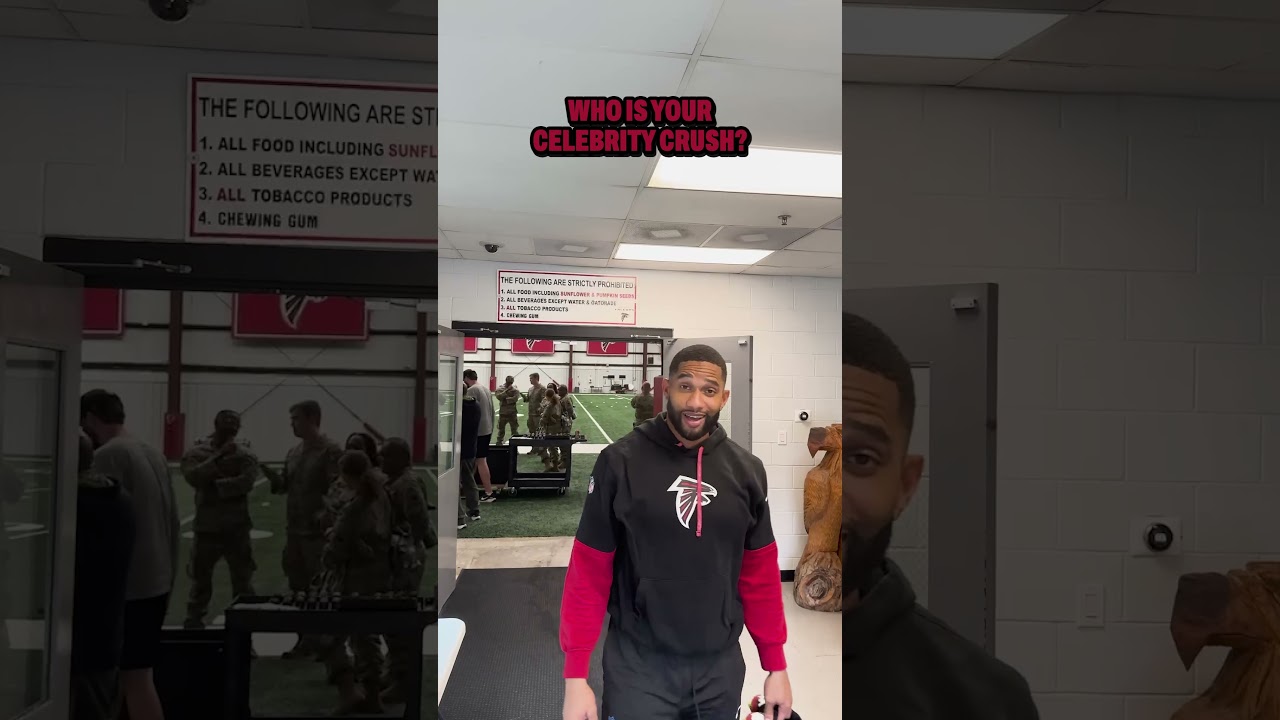 We asked the team to tell us their celebrity crush 👀 🤣 #celebrity #nfl