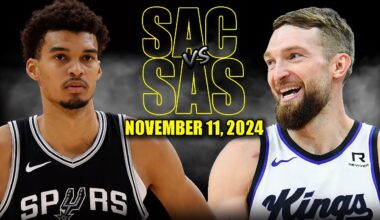 Sacramento Kings vs San Antonio Spurs Full Game Highlights - November 11, 2024 | 2024-25 NBA Season