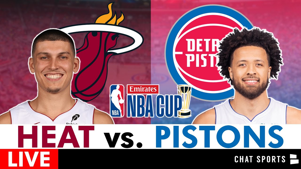 Heat vs. Pistons Live Streaming Scoreboard, Play-By-Play, Highlights | NBA Cup League Pass Stream