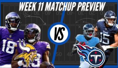 Minnesota Vikings vs Tennessee Titans | Week 11 Preview