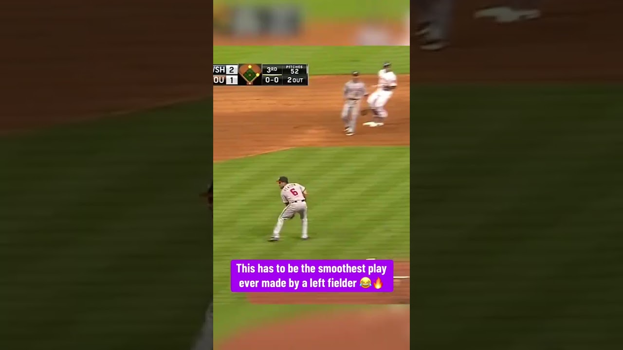 Casual no-look, behind-the-back to save a run 😎