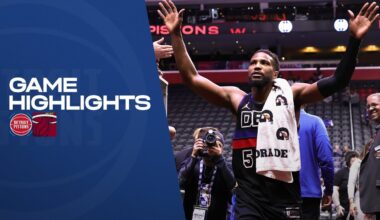 GAME HIGHLIGHTS: Pistons Win vs Heat