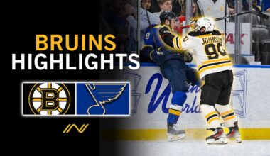 Bruins Highlights: Boston Has Third Period Resurgence Vs. St. Louis