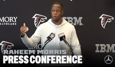 Raheem Morris gives injury updates and speaks matchups heading into Week 11 | Press Conference