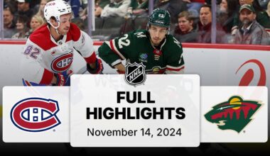 NHL Highlights | Canadiens vs. Wild | November 14, 2024