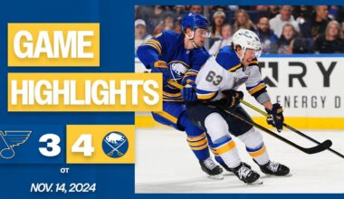 Game Highlights: Blues 3, Sabres 4 (OT)