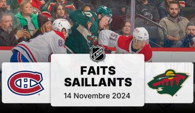 Canadiens vs Wild 14/11/24 | Faits saillants
