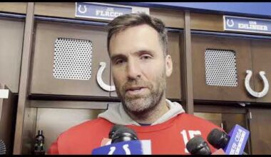 Indianapolis Colts' Joe Flacco Reacts to Being Benched for Anthony Richardson