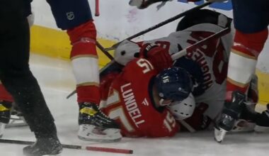 Jack Hughes 🚫Unsportsmanlike🚫 Conduct Against Anton Lundell