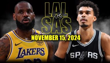 Los Angeles Lakers vs San Antonio Spurs Full Game Highlights - November 15  | 2024-25 NBA Season