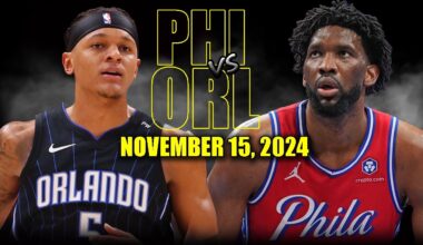 Philadelphia 76ers vs Orlando Magic Full Game Highlights - November 15, 2024 | 2024-25 NBA Season