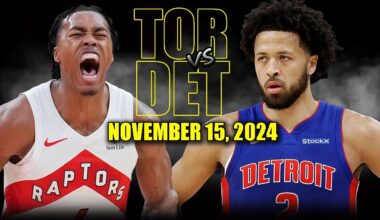 Toronto Raptors vs Detroit Pistons Full Game Highlights - November 15, 2024 | 2024-25 NBA Season
