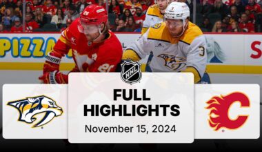 NHL Highlights | Predators vs. Flames - November 15, 2024