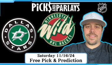 Dallas Stars vs Minnesota Wild - NHL Free Pick Saturday 11/16/24 | Picks And Parlays