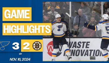 Game Highlights: Blues 3, Bruins 2 (OT)