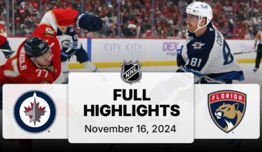 NHL Highlights | Jets vs. Panthers - November 16, 2024