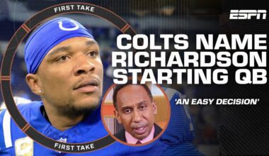 Anthony Richardson RETURNING as Colts' starter 👀 'It was a lesson' - Stephen A. Smith | First Take