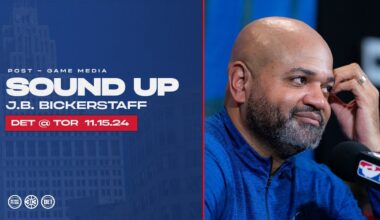 Post-Game Press Conference: JB Bickerstaff | Pistons @ Raptors | 11.15.24