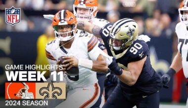 Cleveland Browns vs. New Orleans Saints | 2024 Week 11 Game Highlights