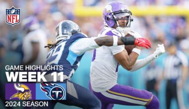 Minnesota Vikings vs. Tennessee Titans | 2024 Week 11 Game Highlights