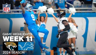 Jacksonville Jaguars vs. Detroit Lions Game Highlights | NFL 2024 Season Week 11