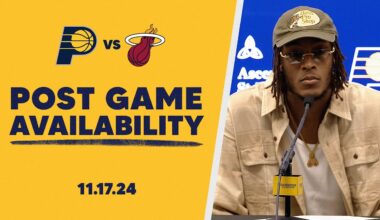 Indiana Pacers Postgame Media Availability vs. Miami Heat | November 17, 2024
