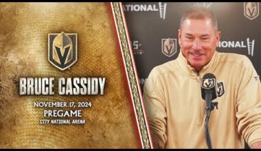 Bruce Cassidy Pregame 11/17: Happy Birthday Maverick!