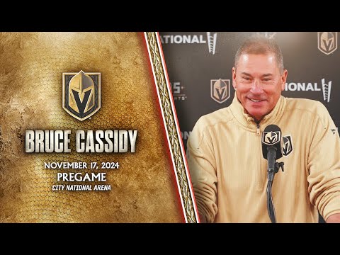 Bruce Cassidy Pregame 11/17: Happy Birthday Maverick!
