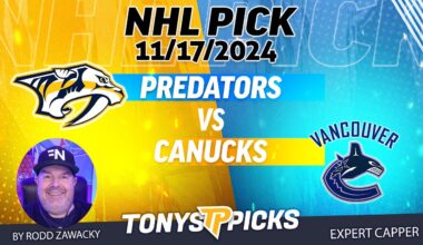 Nashville Predators vs Vancouver Canucks 11/17/24 NHL Spread Pick